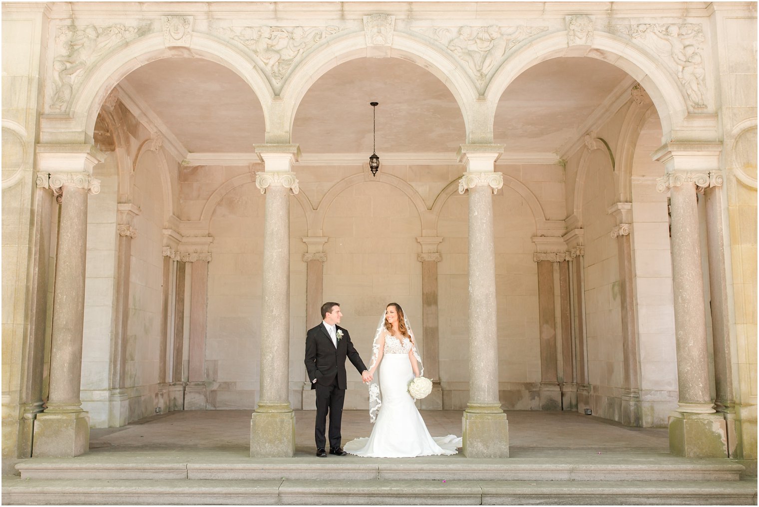 wedding portraits at Monmouth University