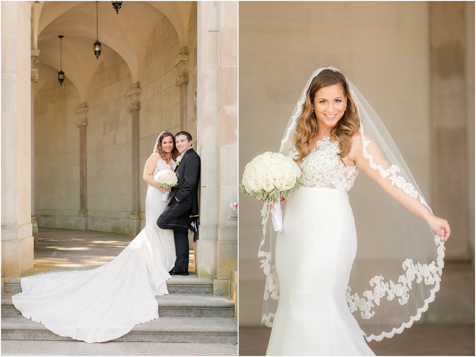 wedding photos at Monmouth University