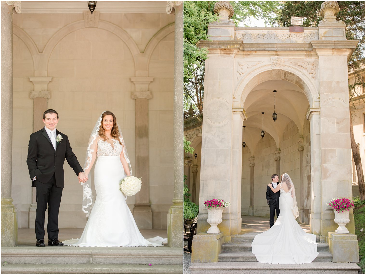 formal wedding photos at Monmouth University