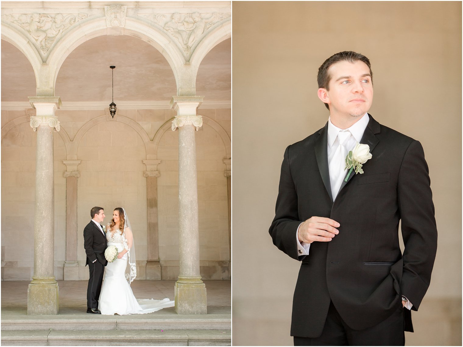 elegant wedding at Monmouth University