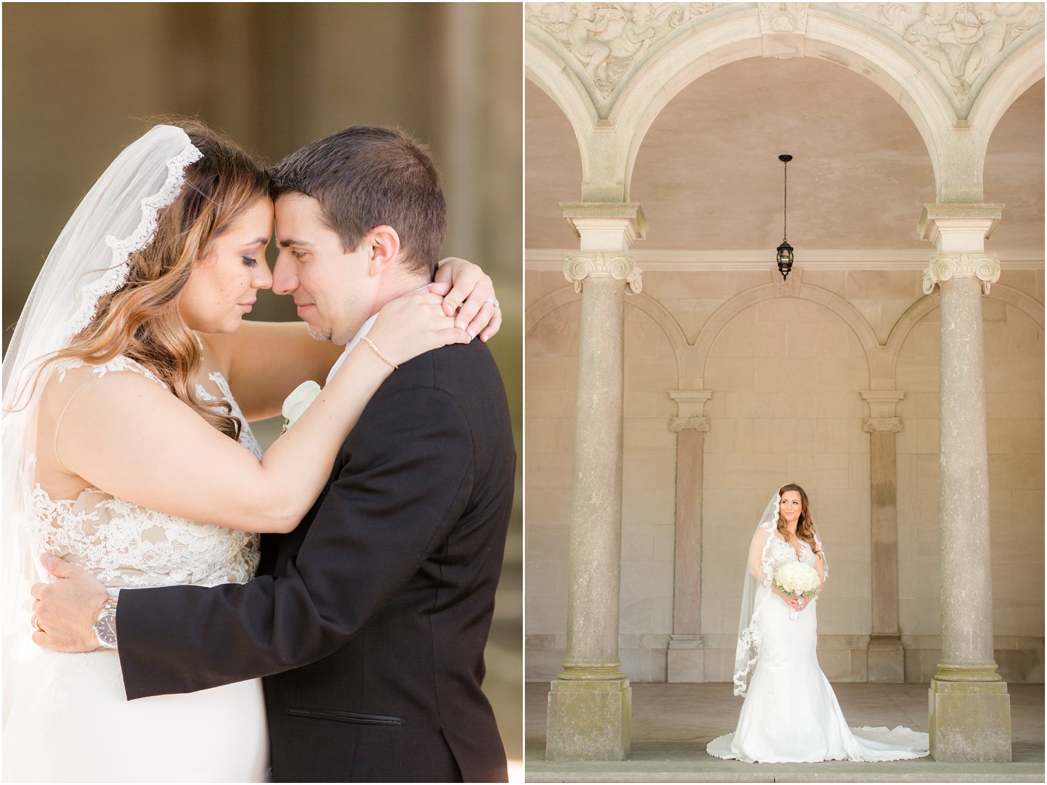 elegant wedding at Monmouth University