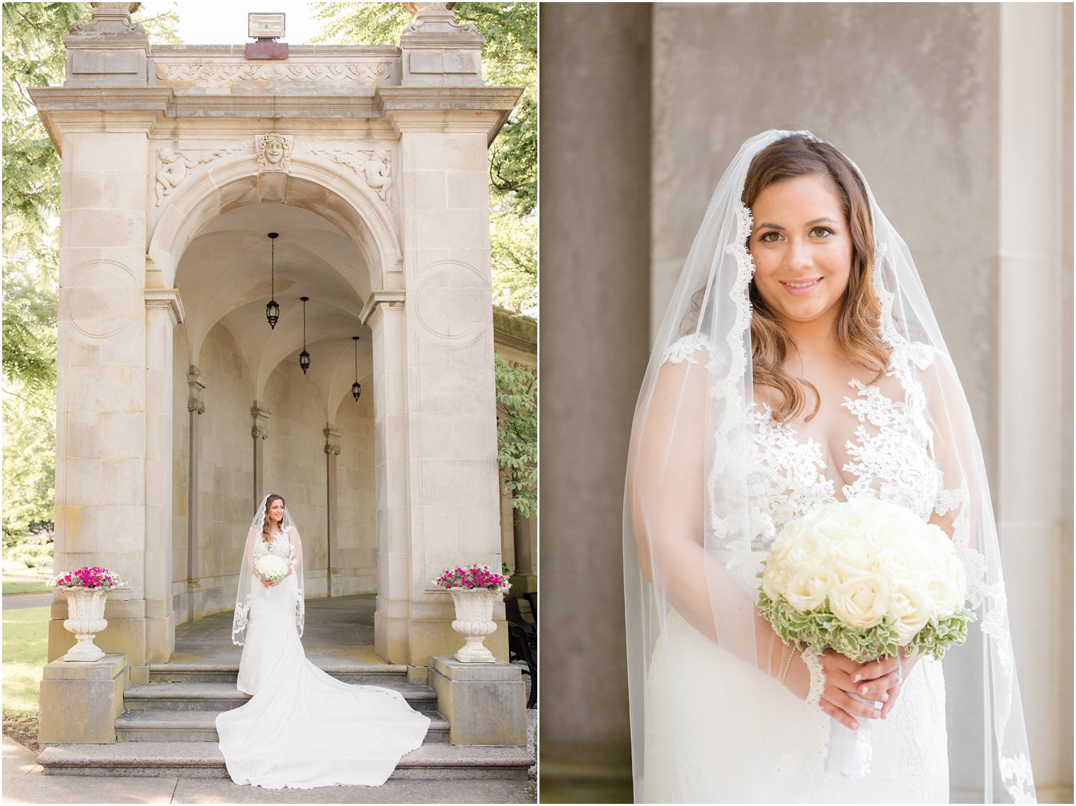 bridal portraits at Monmouth University