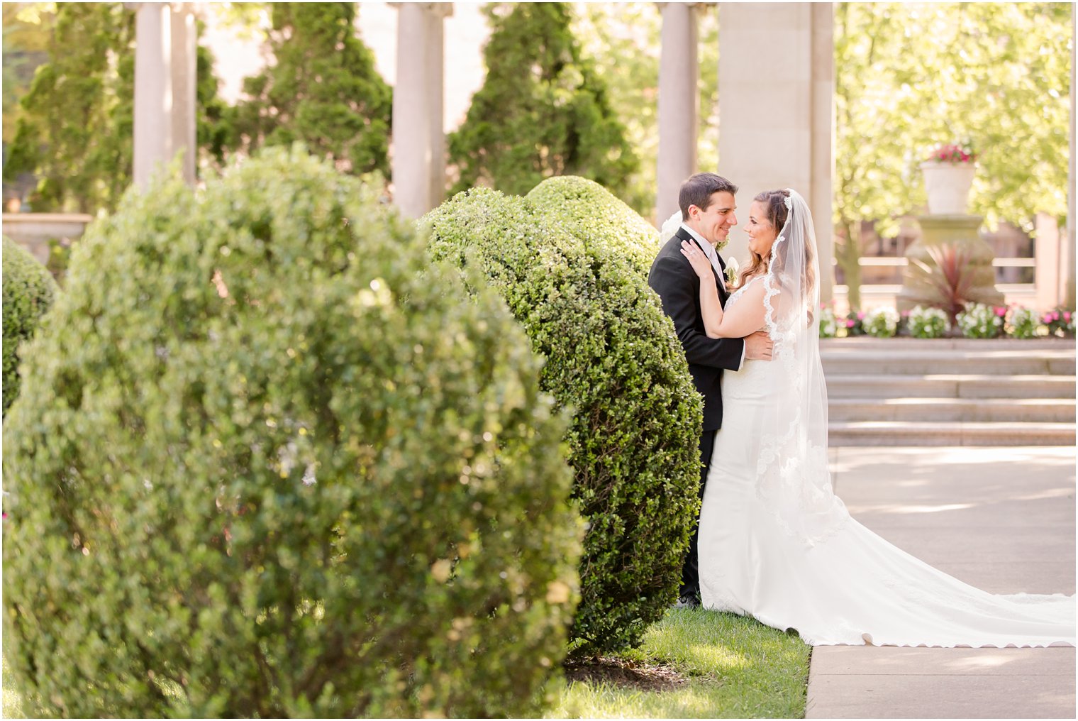 bride and groom at Monmouth University