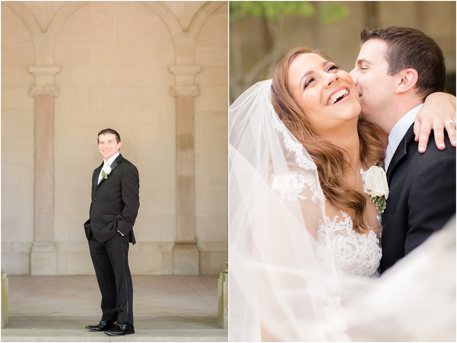 wedding photos at Monmouth University