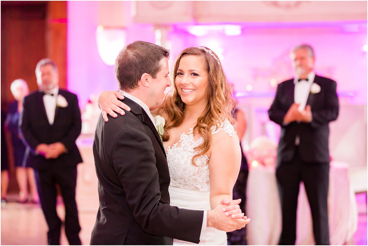 bride and groom's first dance at South Gate Manor