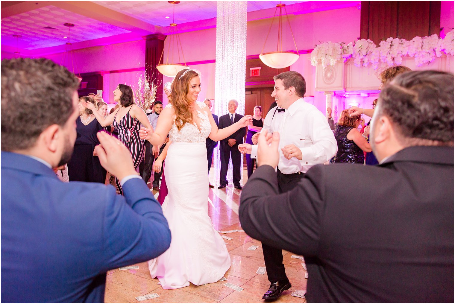 bride and groom dancing at South Gate Manor