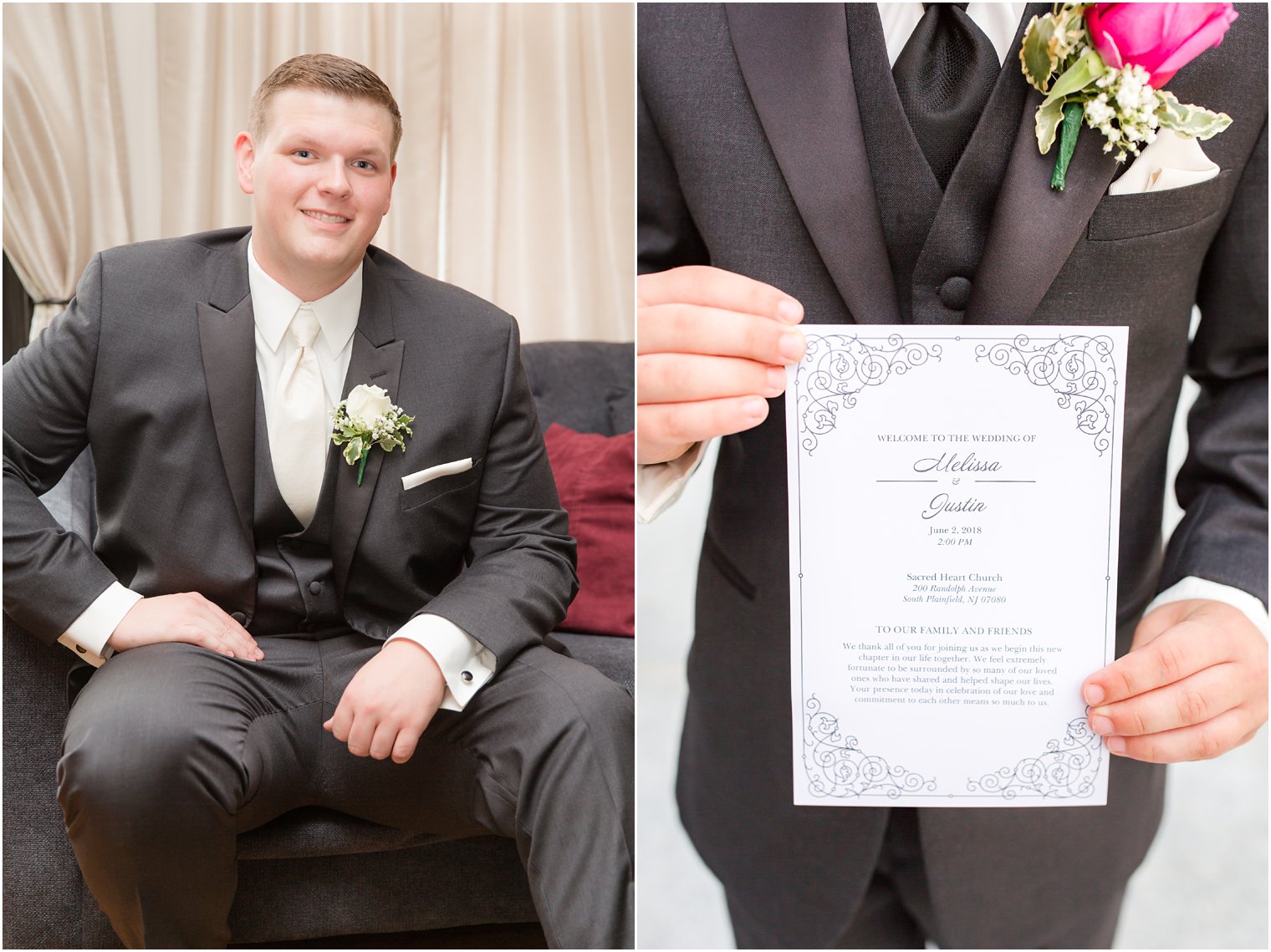 groom on wedding day