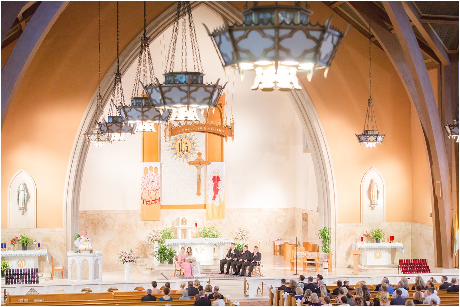 Sacred Heart Church wedding ceremony