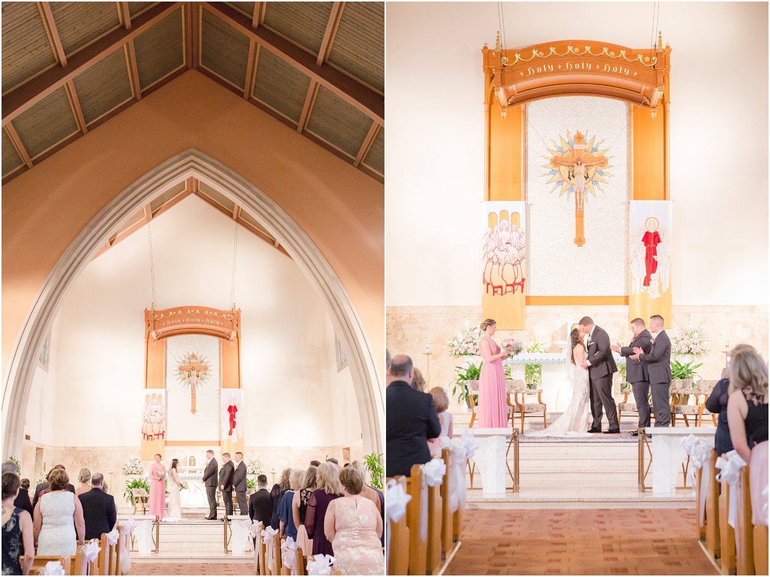 wedding ceremony at Sacred Heart Church