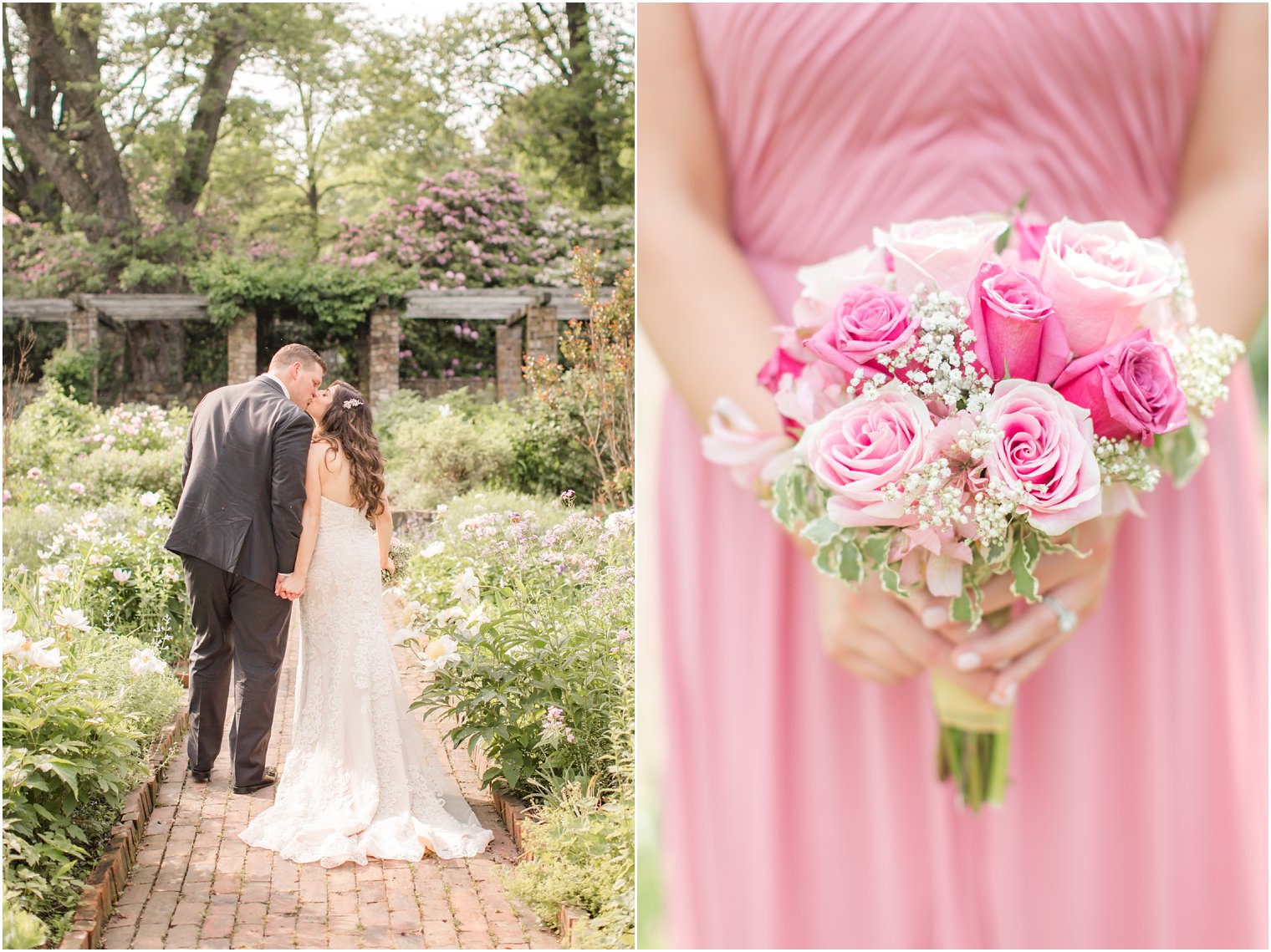 romantic garden wedding portraits