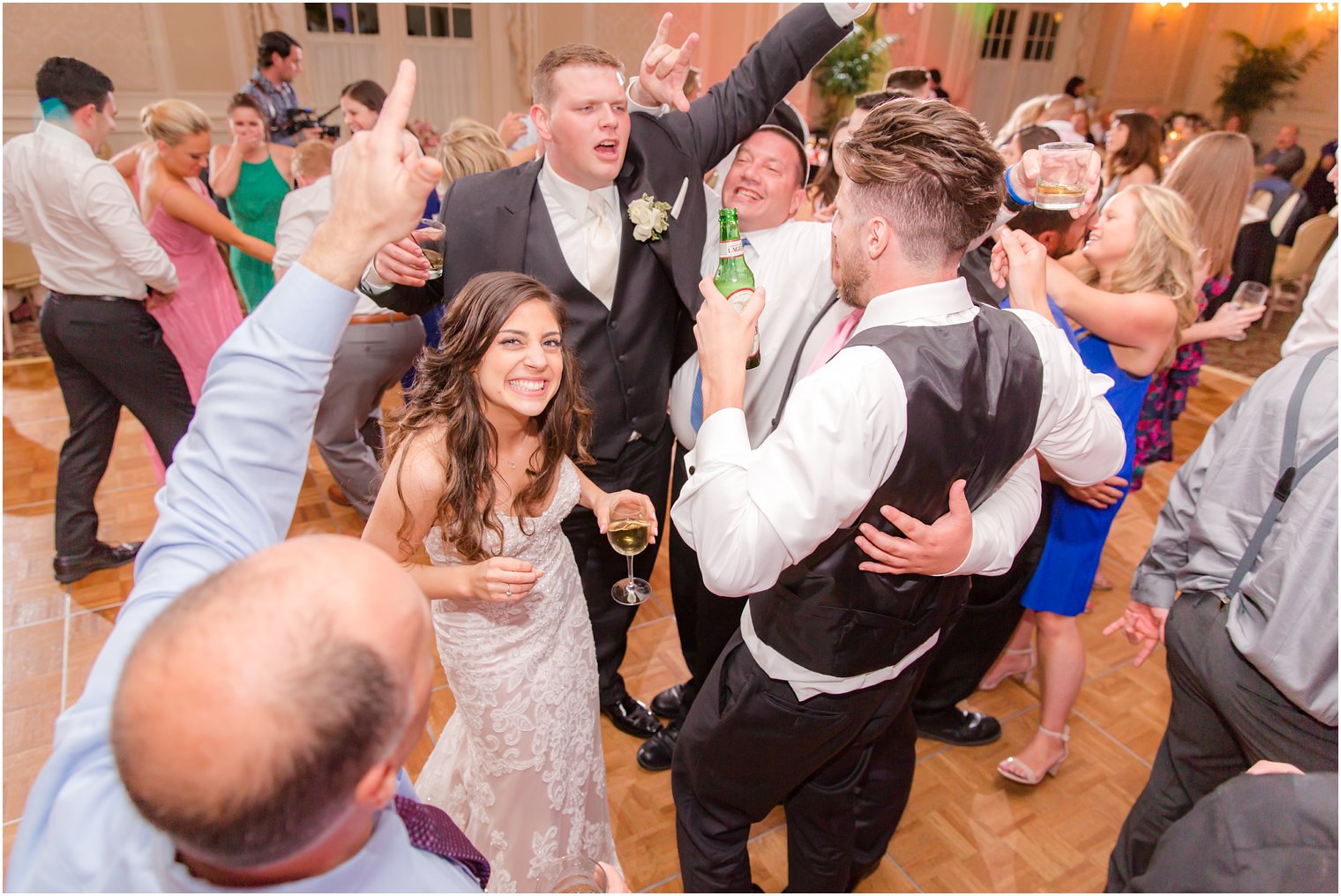 fun wedding reception photos at Meadow Wood Manor