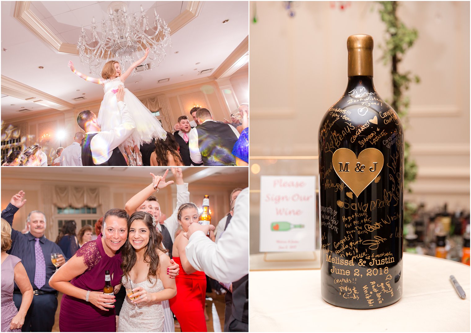 fun wedding reception photos at Meadow Wood Manor