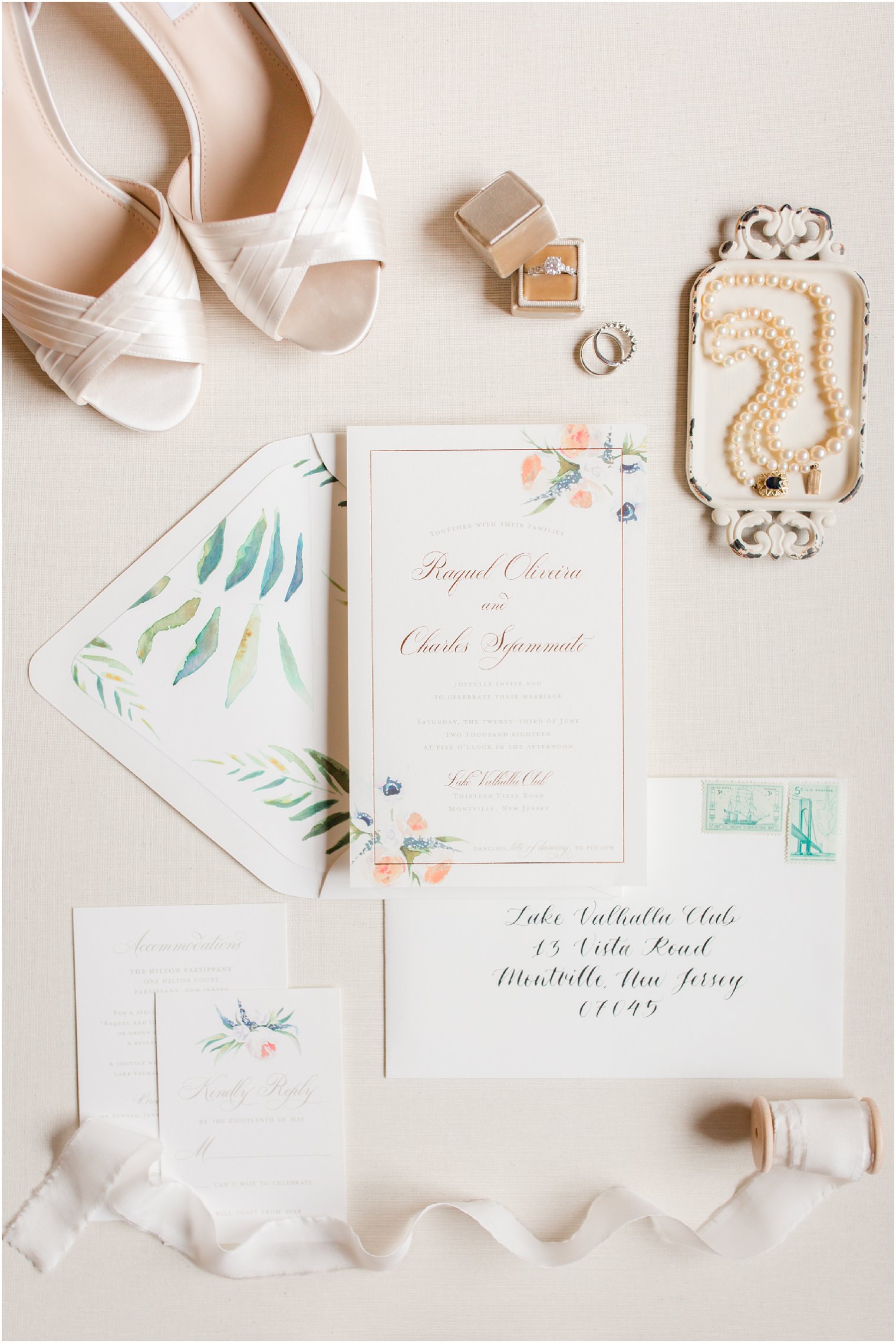 wedding invitation by Hudson Paperie