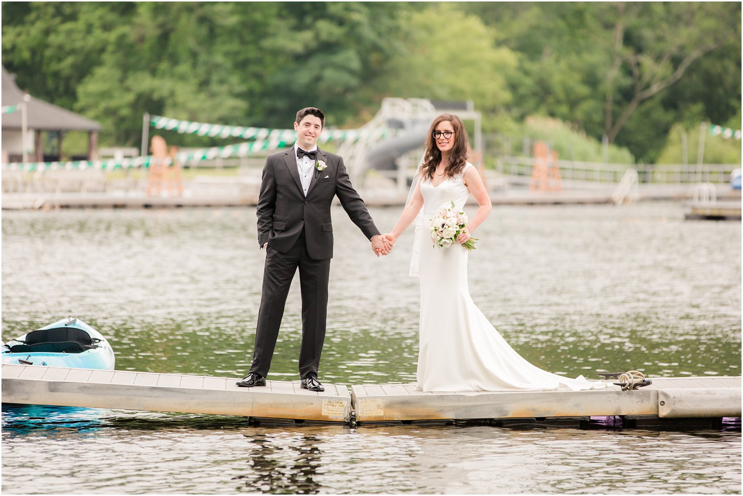 Bride and Groom at Lake Valhalla