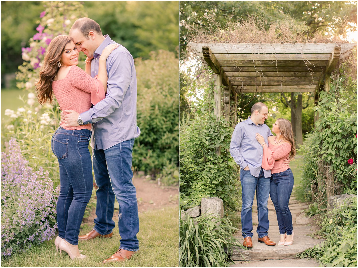 engaged couple at Ringwood NJ engagement session 