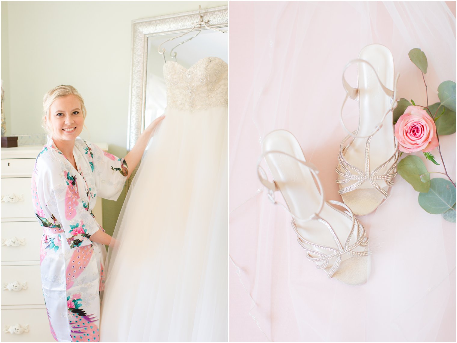 bride and her wedding dress