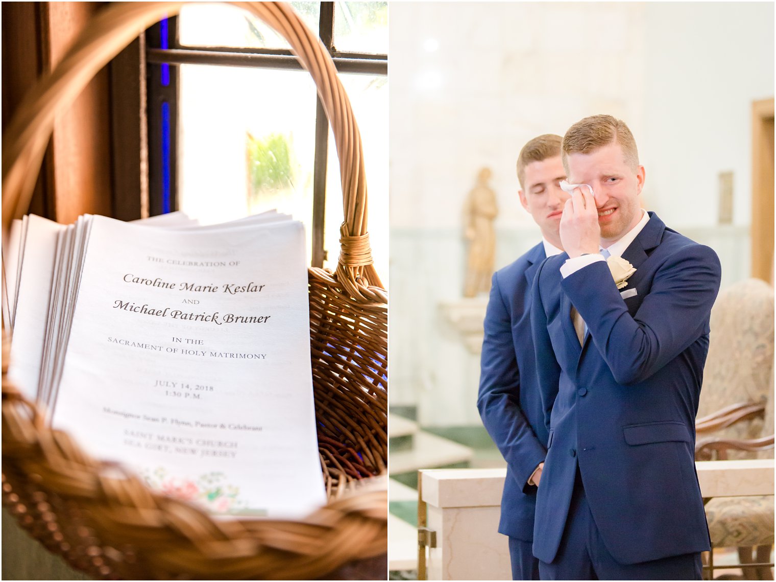 crying room on wedding day