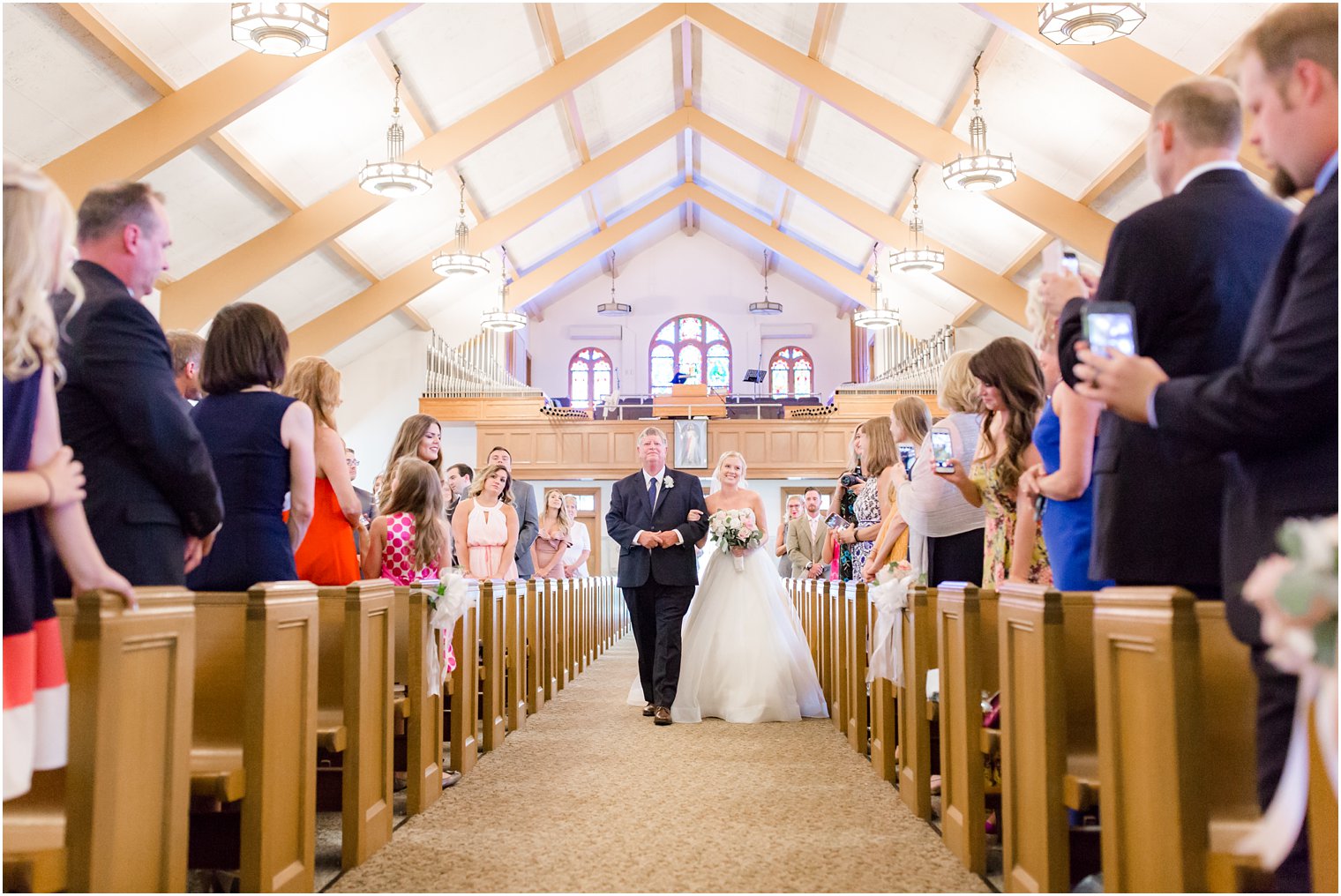 bride's processional at St. Mark's in Sea Girt
