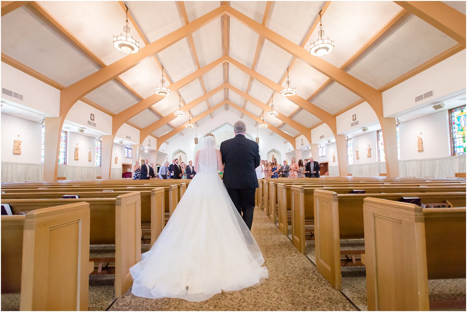 photo of bride's back of the dress