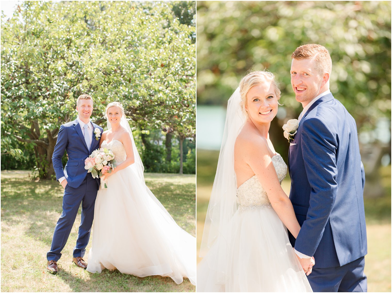 wedding portraits at Spring Lake NJ Park