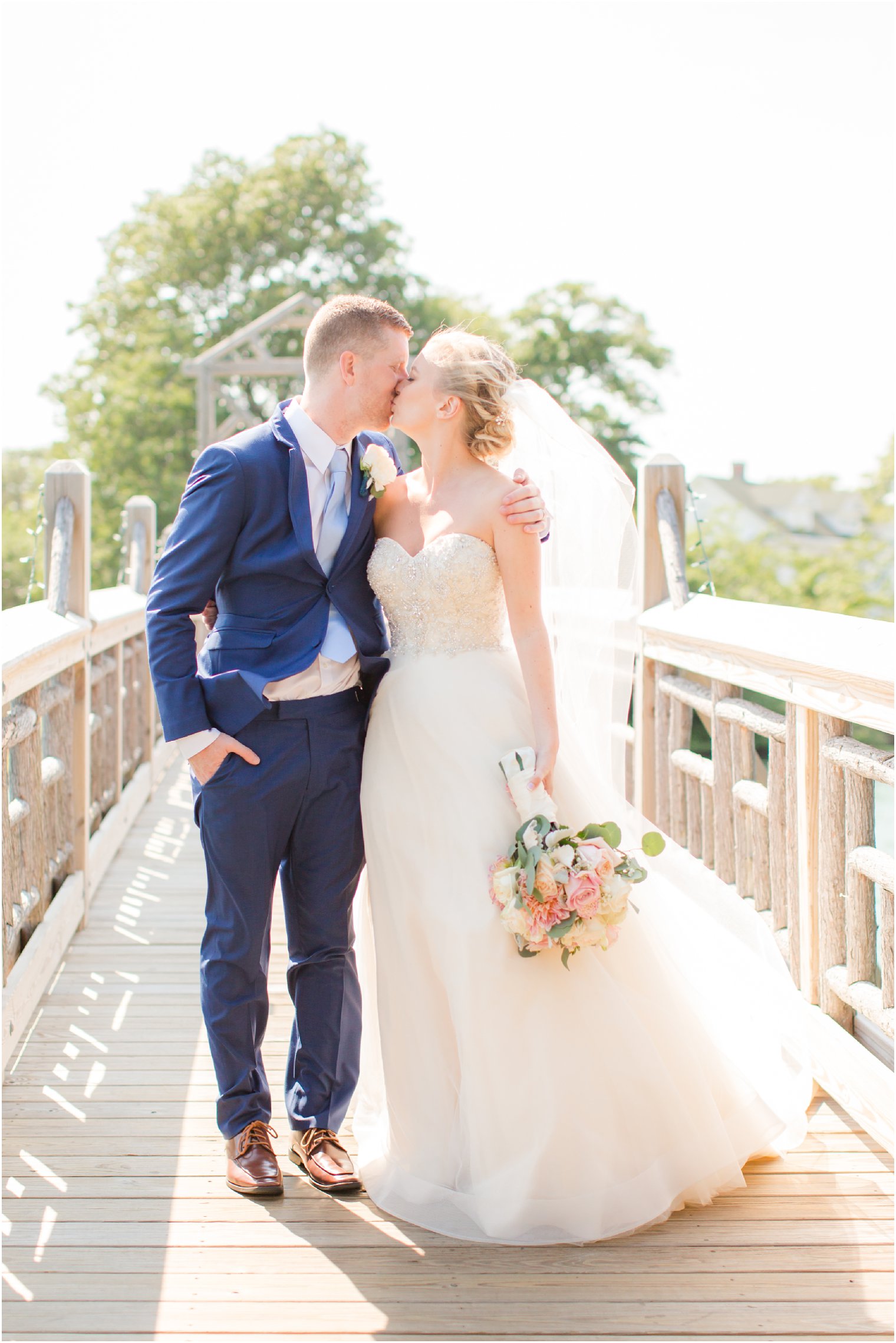 romantic bride and groom portrait