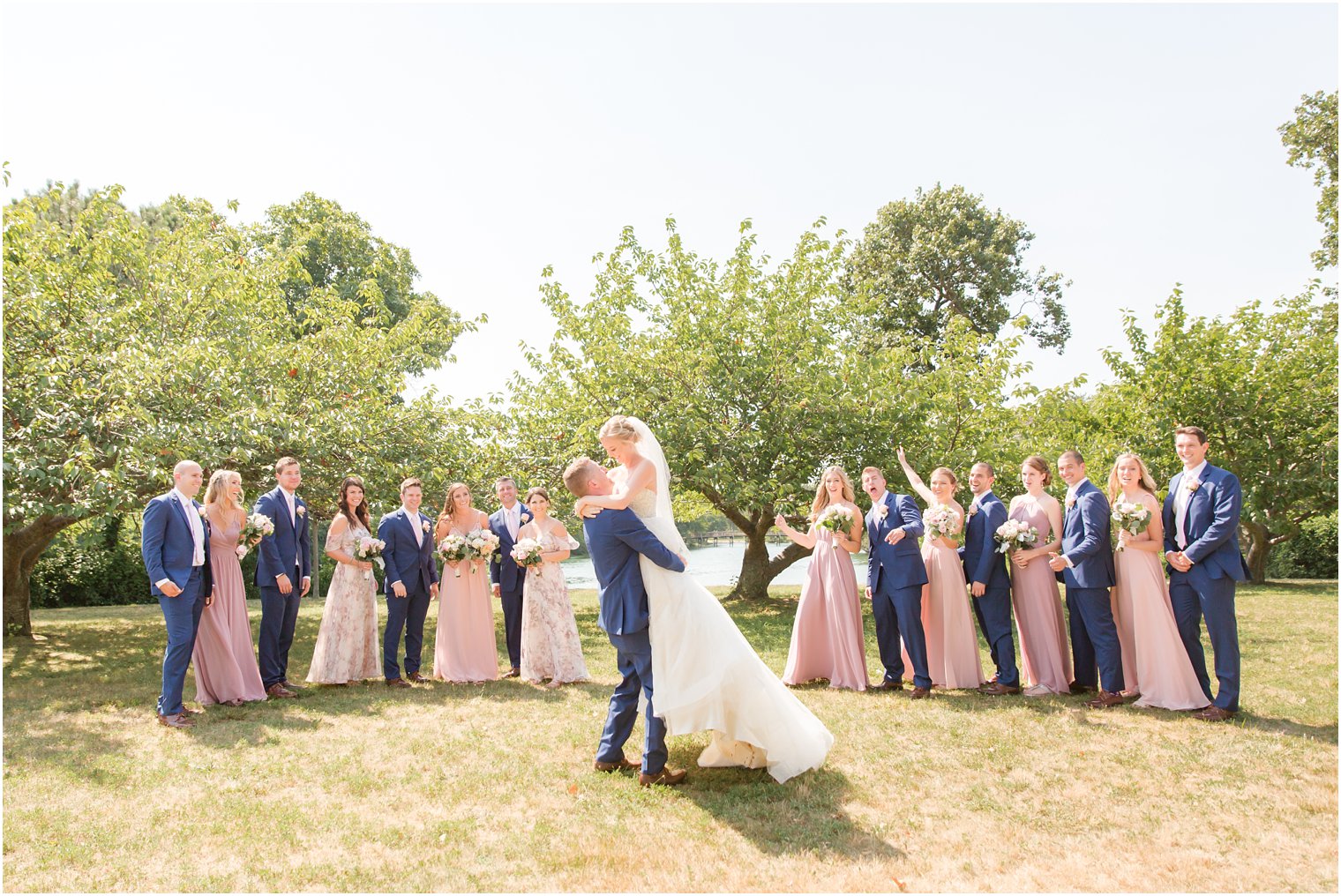 candid wedding photo of bride and groom