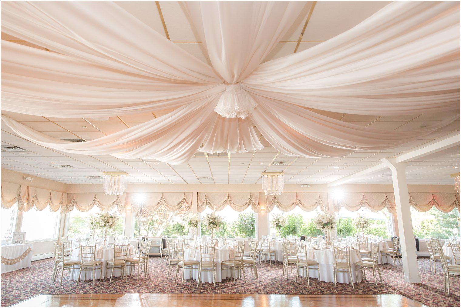 ballroom at Crystal Point Yacht Club