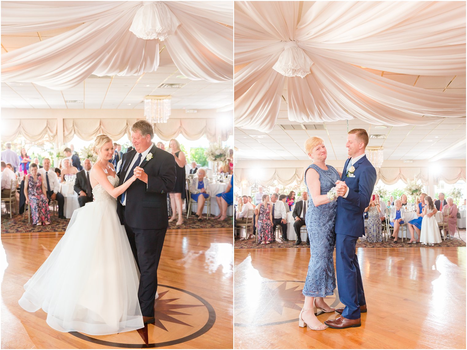 parent dances at Crystal Point Yacht Club wedding