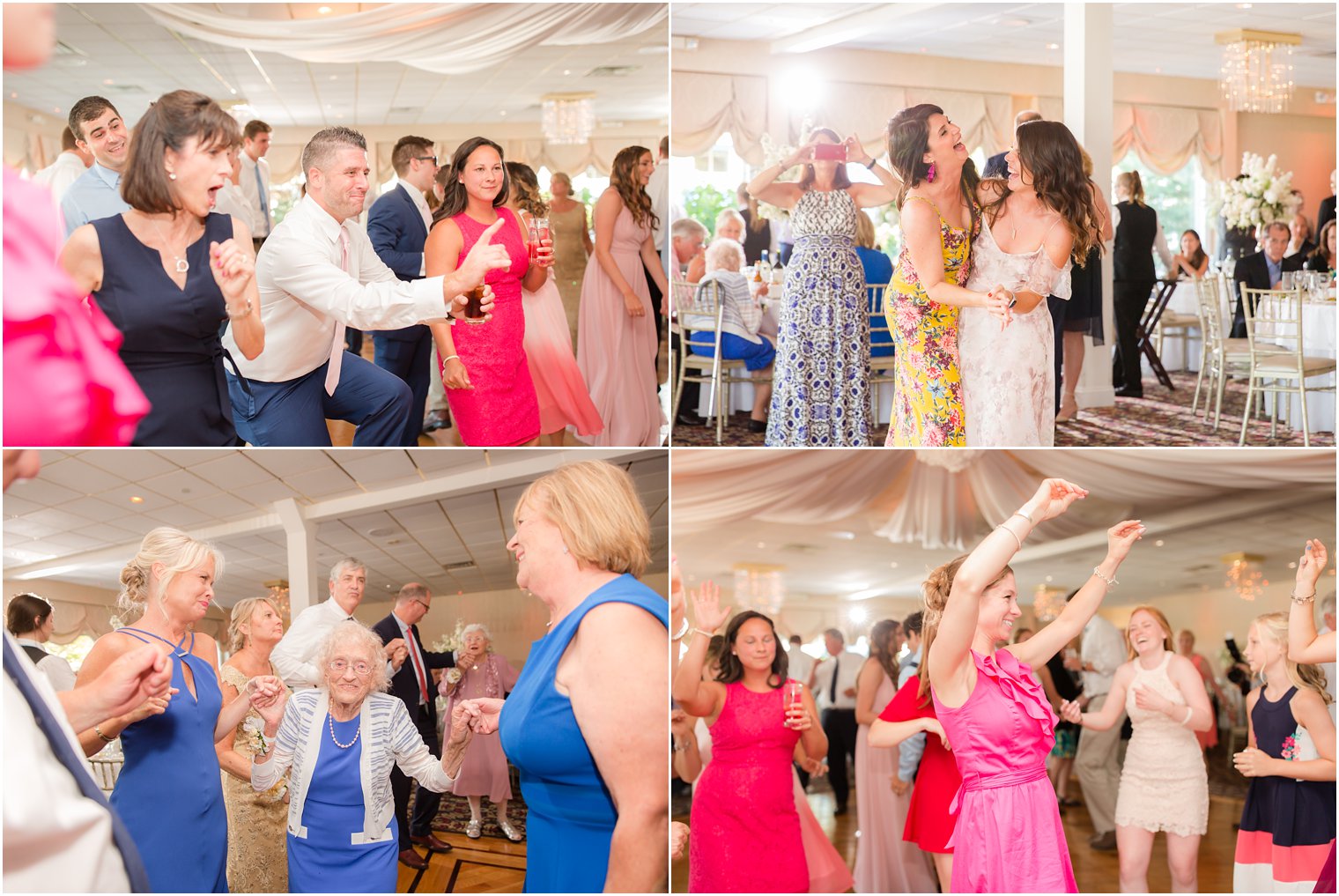 wedding reception dancing at Crystal Point Yacht Club