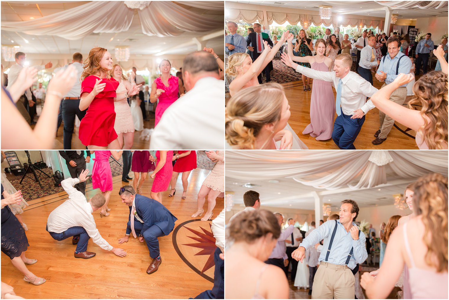 wedding reception dancing at Crystal Point Yacht Club