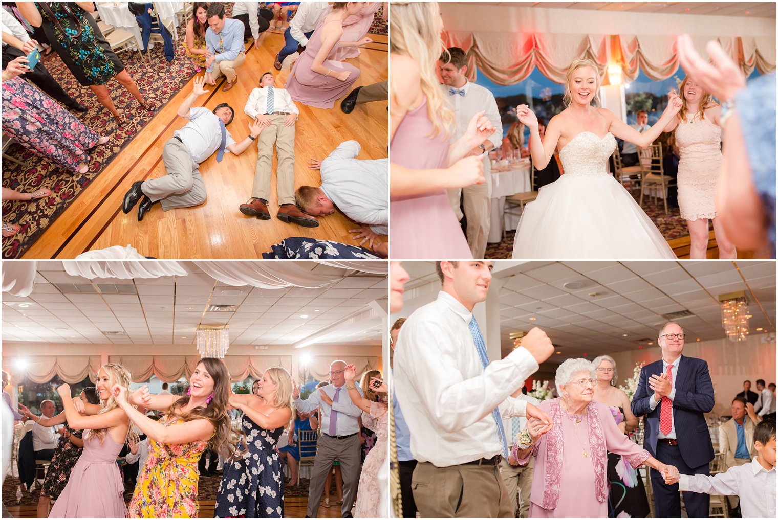 wedding reception dancing at Crystal Point Yacht Club