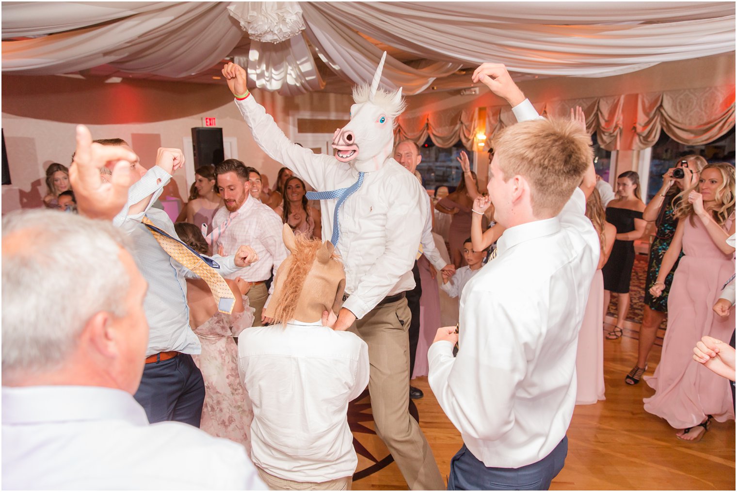 wedding reception dancing at Crystal Point Yacht Club