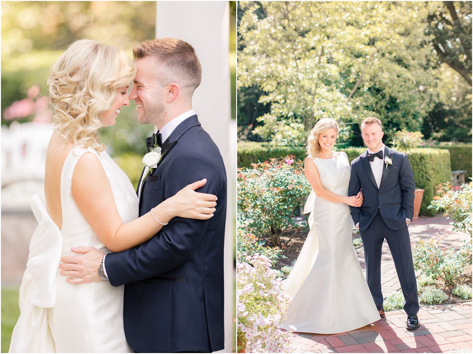 wedding portraits at Frelinghuysen Arboretum 