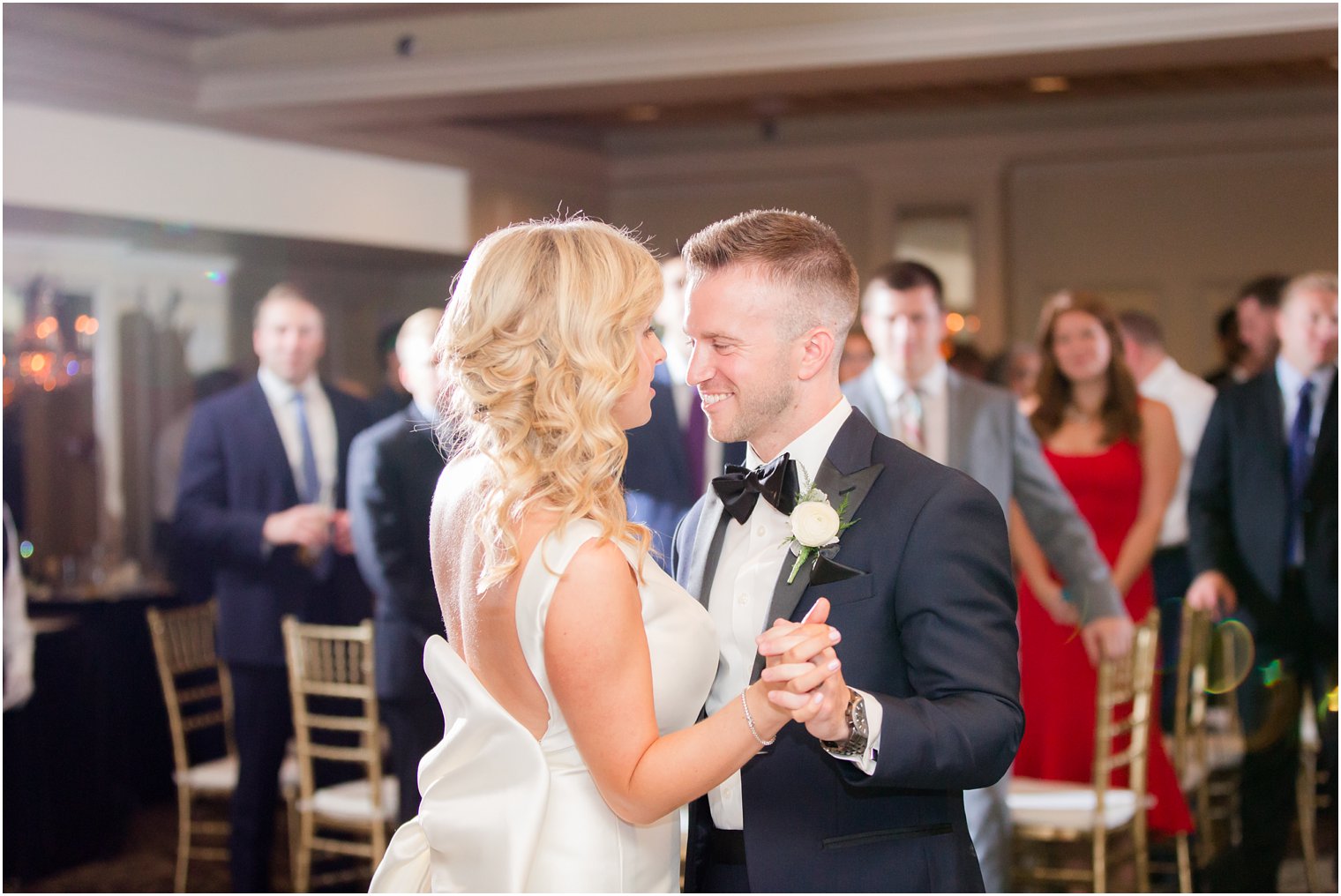 bride and groom dancing at Olde Mill Inn wedding