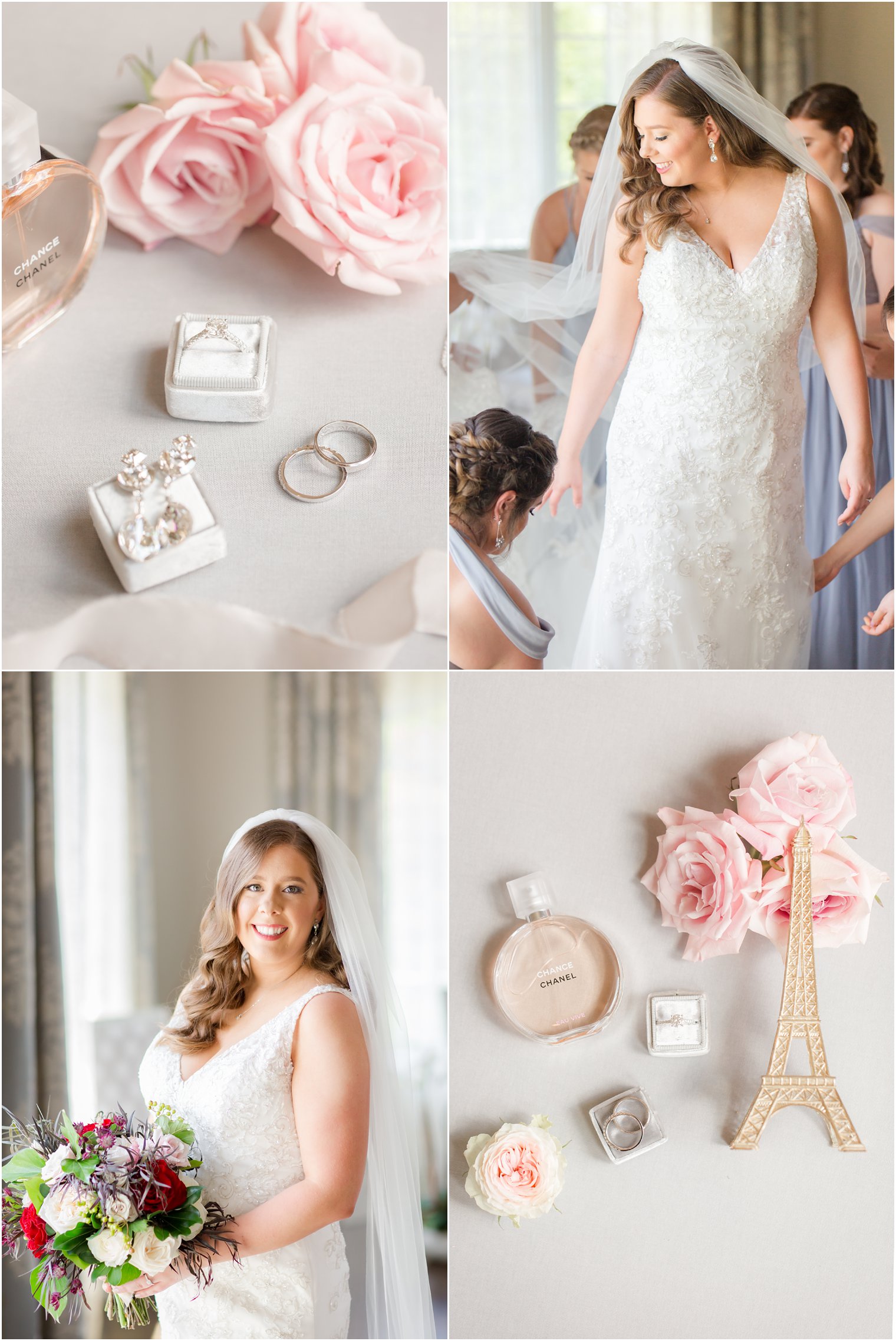 bridal portraits on wedding day