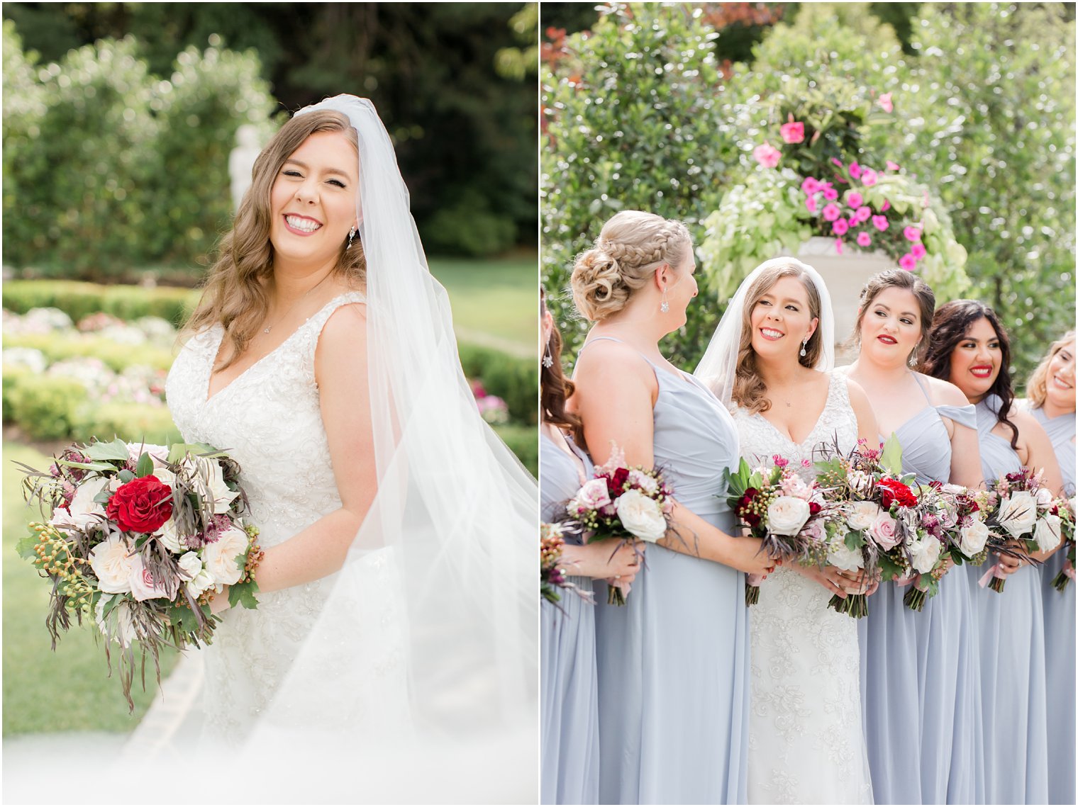 happy bride on her wedding day