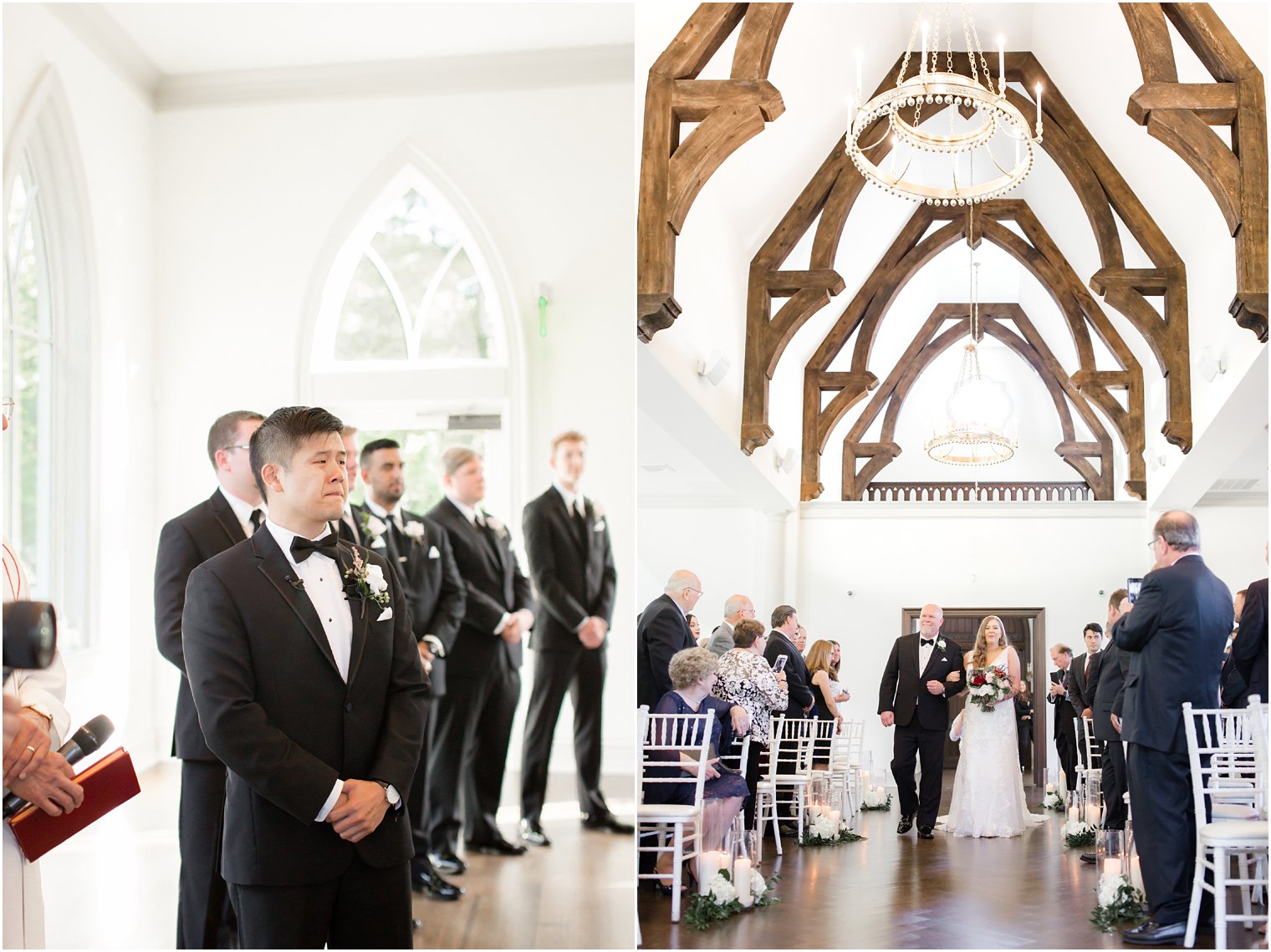 Wedding ceremony at Park Chateau Estate chapel