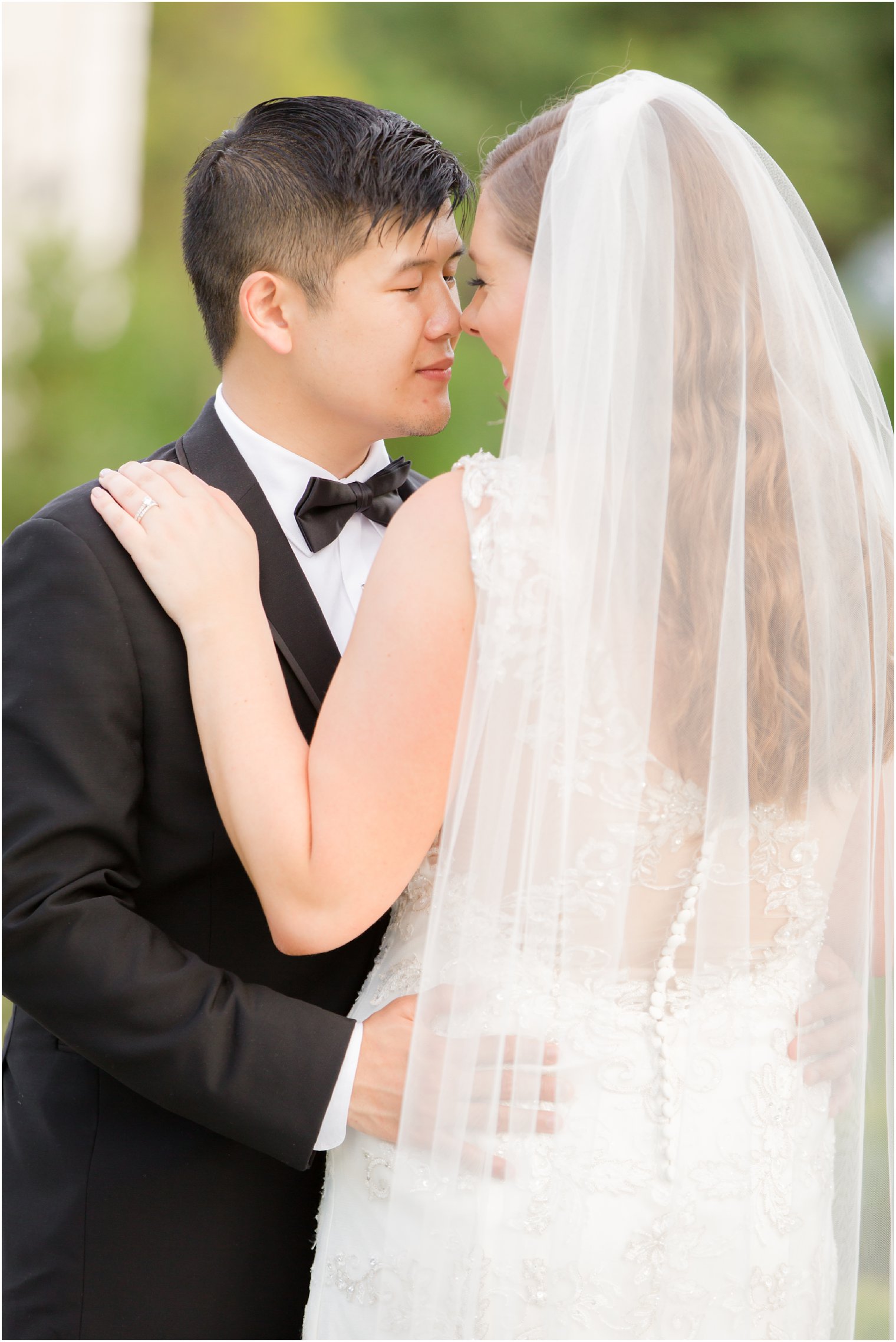 elegant bride and groom photo