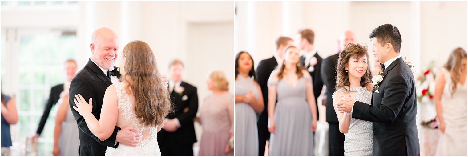 bride and groom dancing with their parents