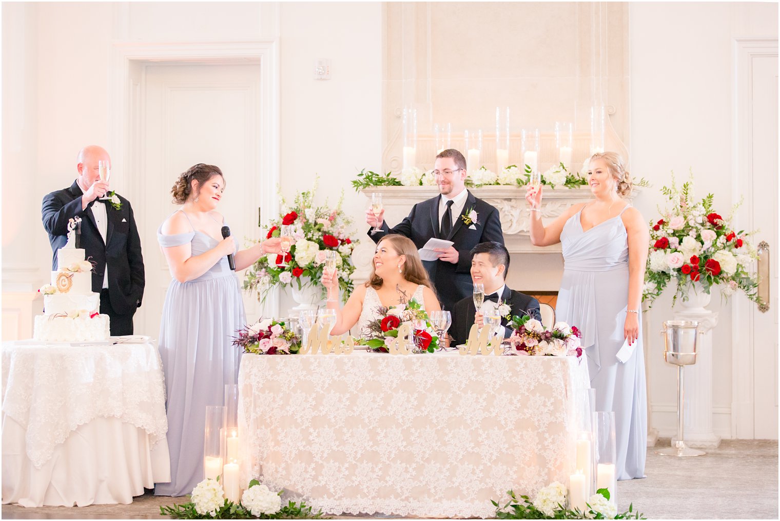 toasts at Park Chateau wedding