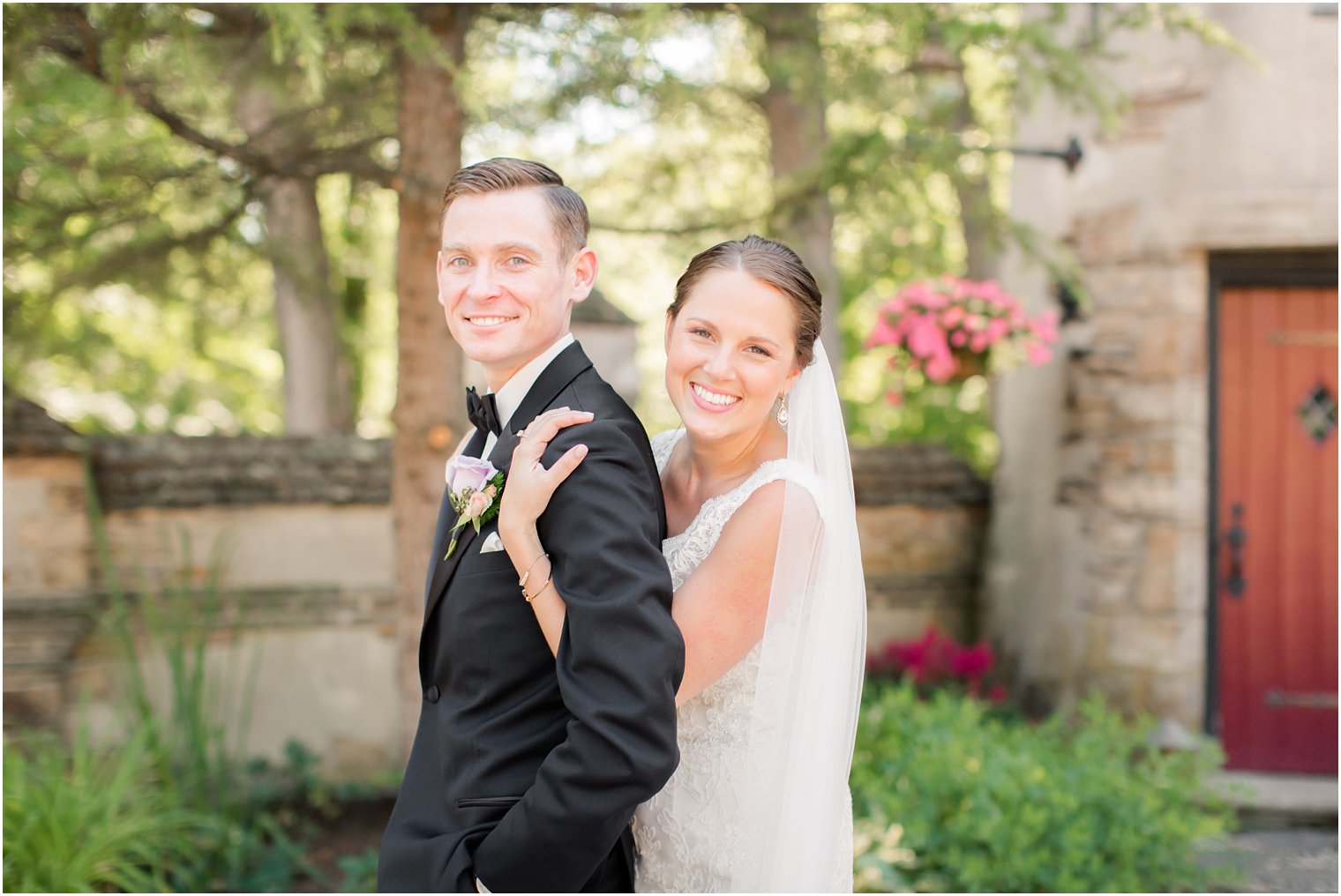 adorable couple on wedding day 