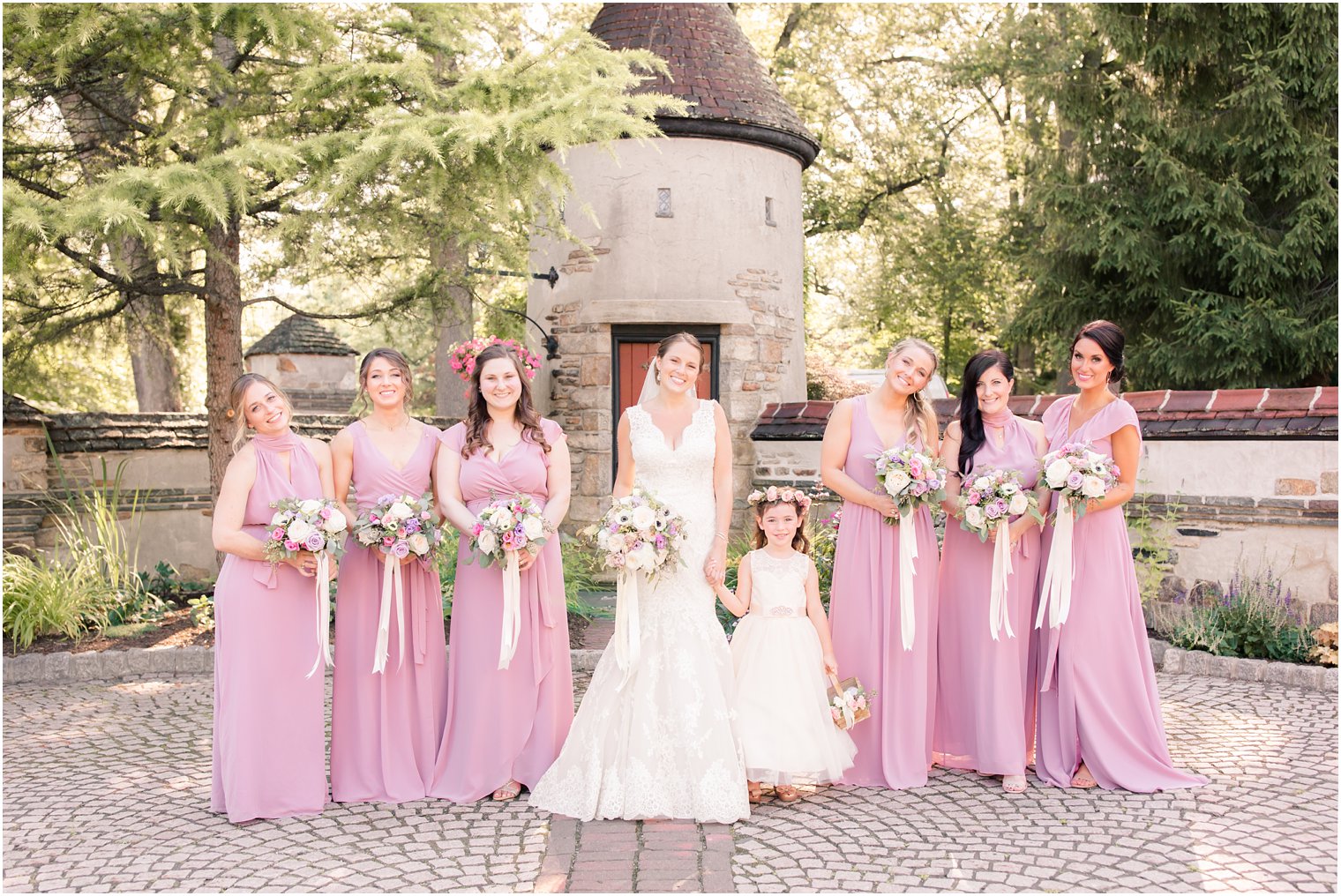bridesmaids and flower girl 