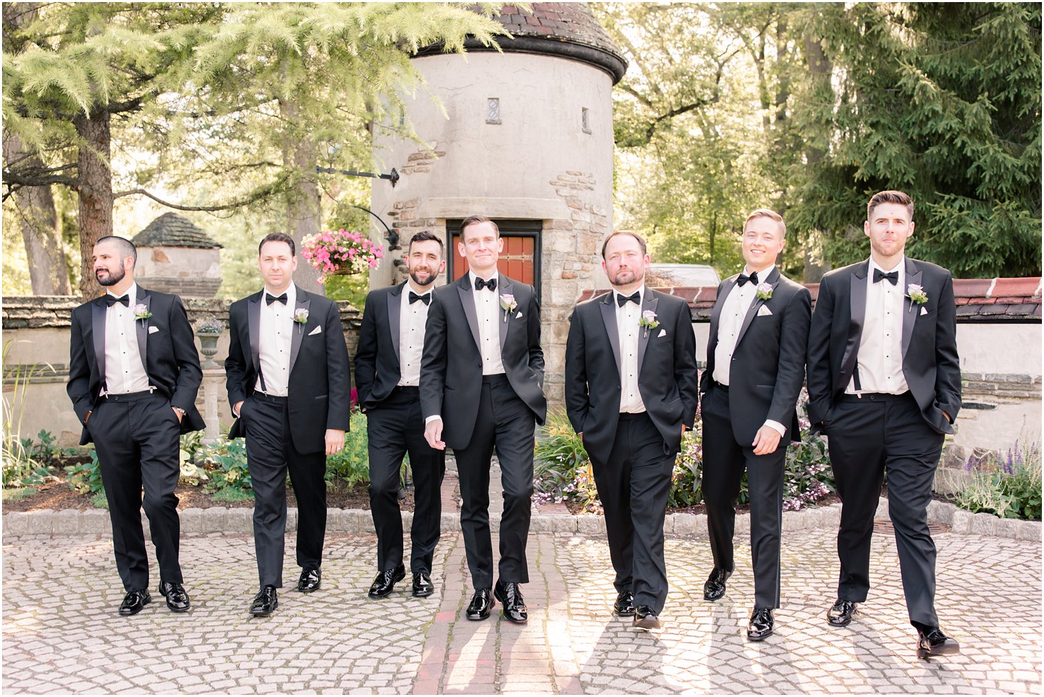 candid photo of groomsmen
