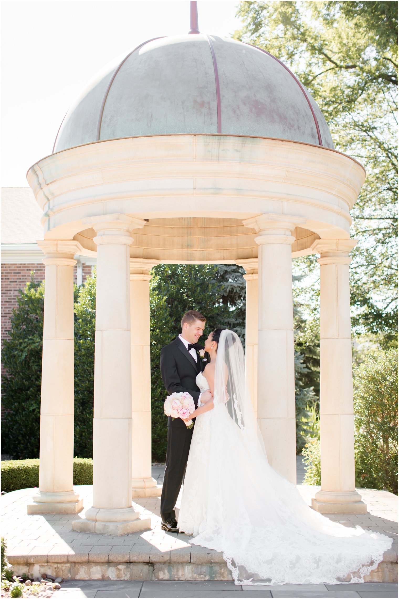 romantic bride and groom photo