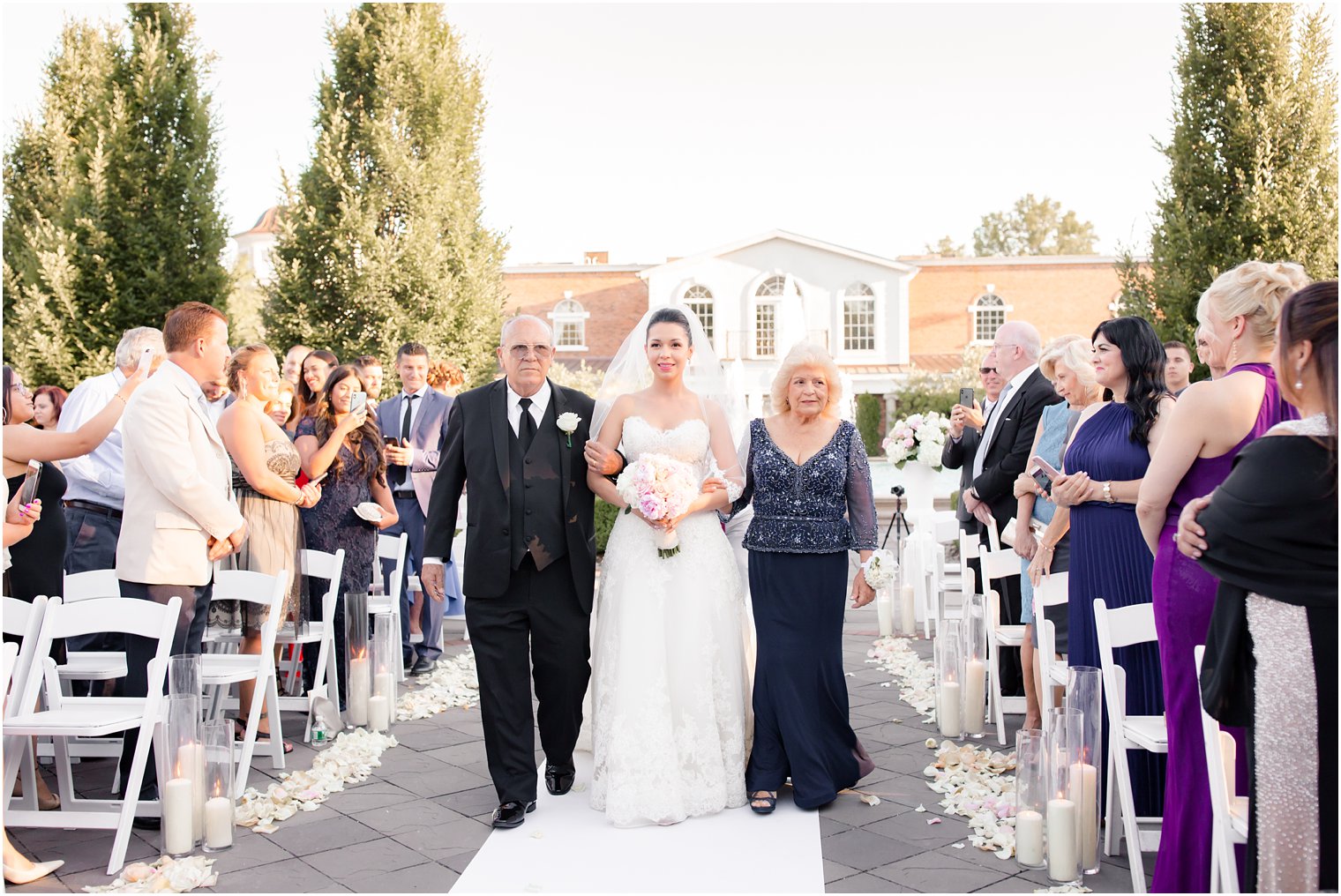 ceremony processional at Rockleigh Country Club