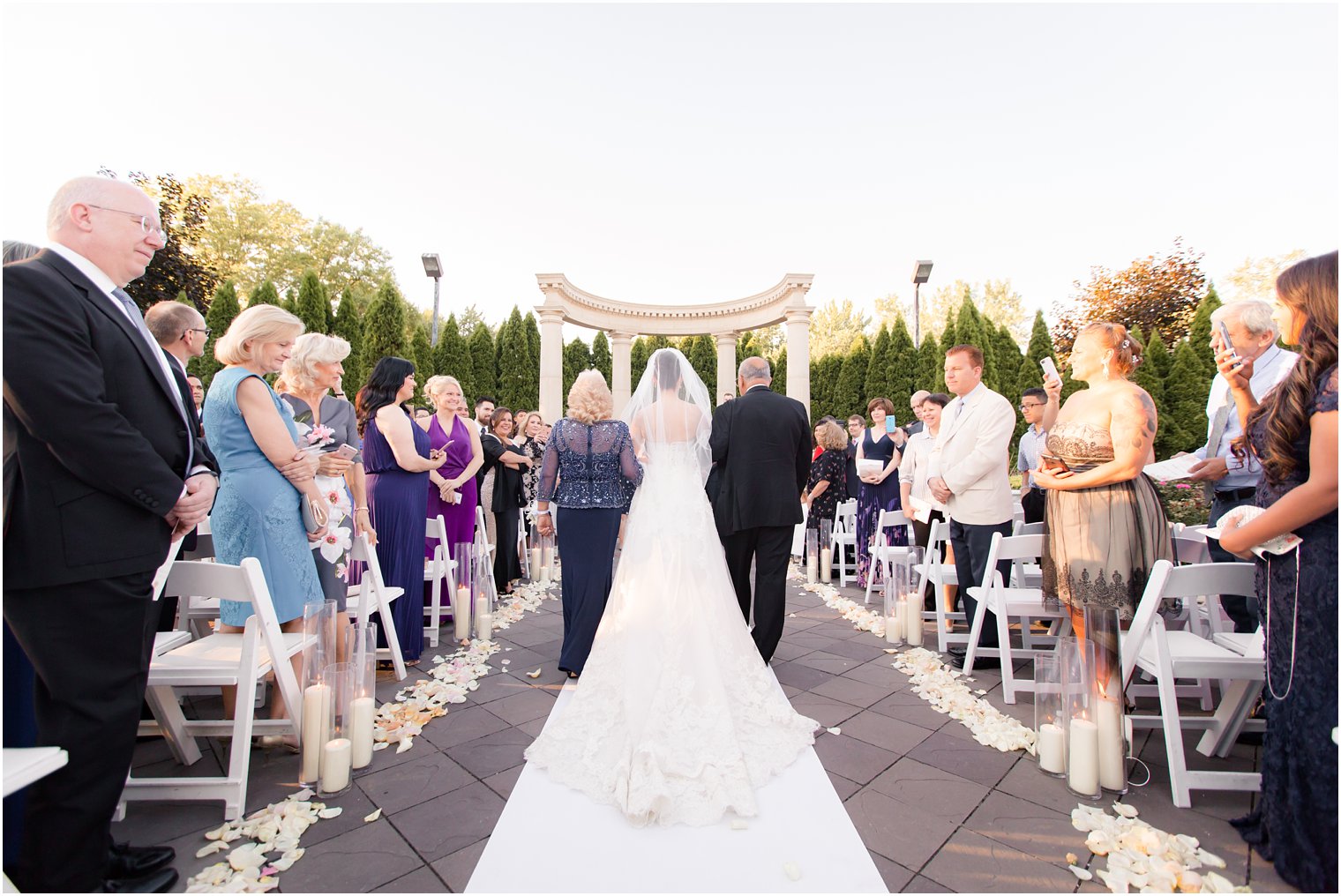 ceremony processional photo at Rockleigh Country Club