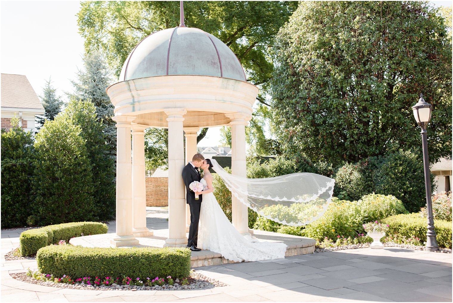 romantic flying veil photo