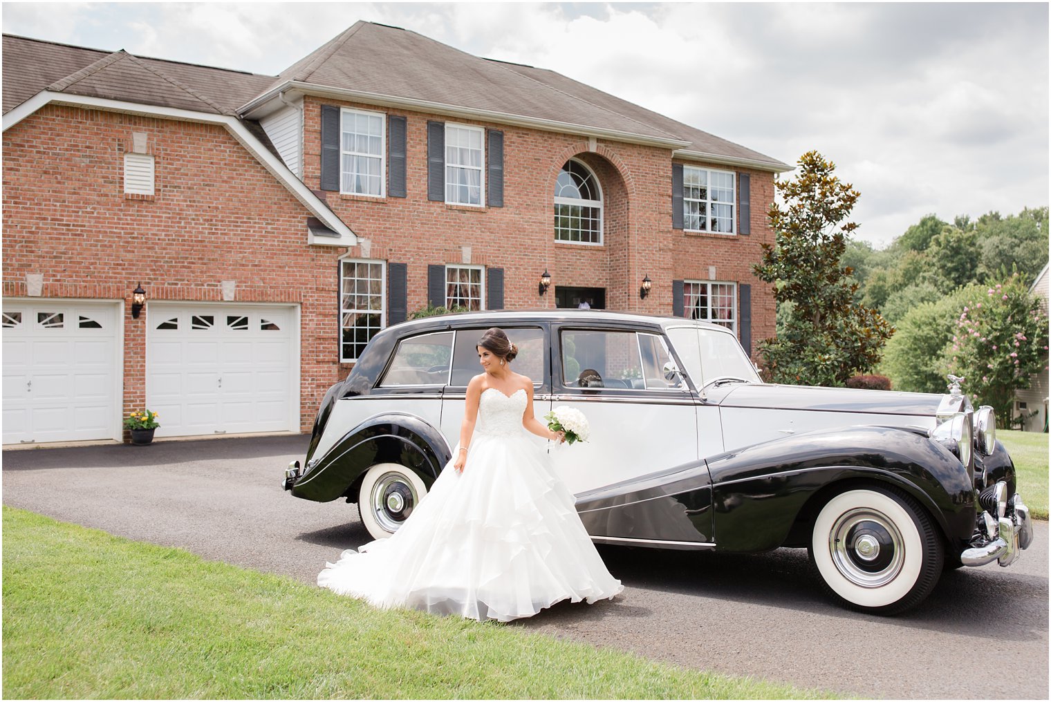 Classic car for wedding day