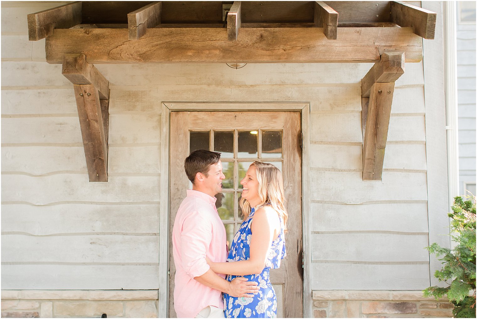 Rustic outdoor engagement session at Laurita Winery in New Egypt NJ 