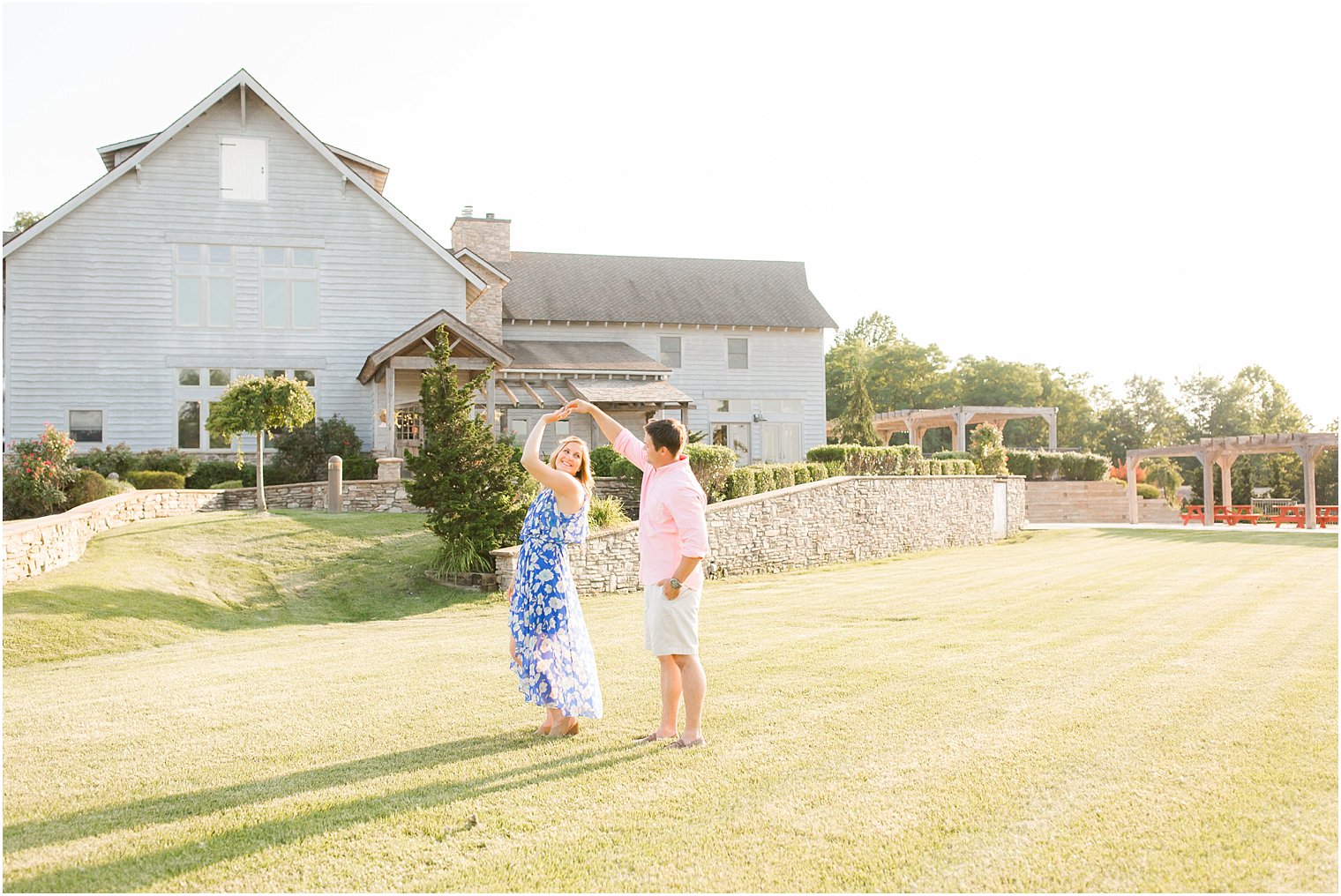 Summer engagement portraits by Idalia Photography at Laurita Winery